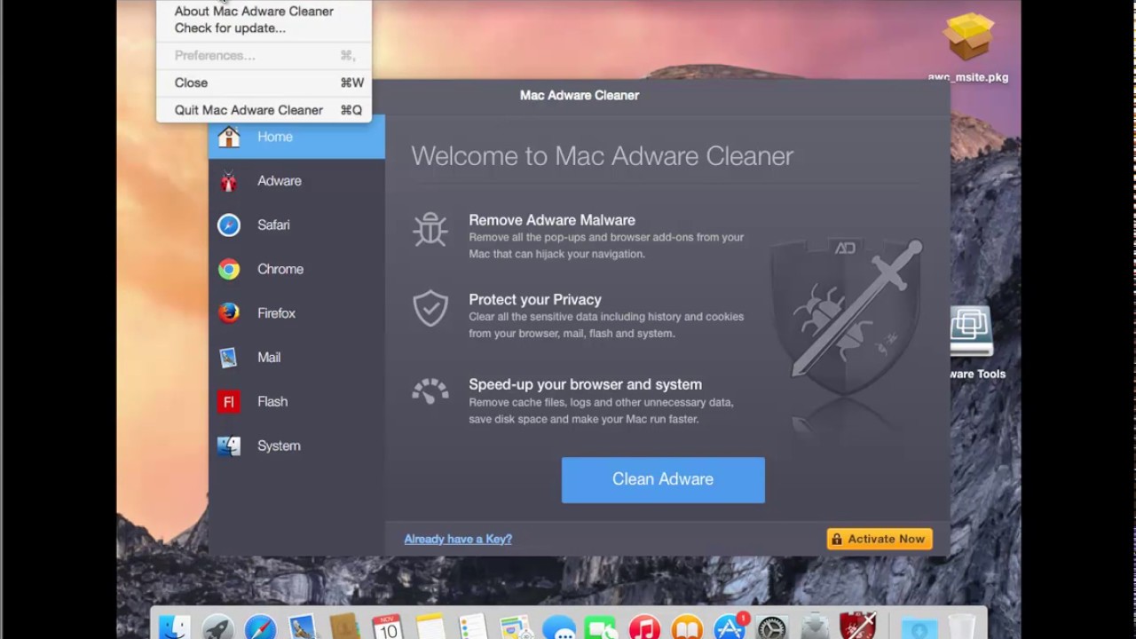 uninstall advanced mac cleaner chrome